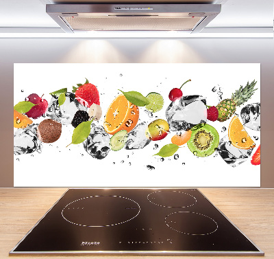 Kitchen splashback Fruit and water