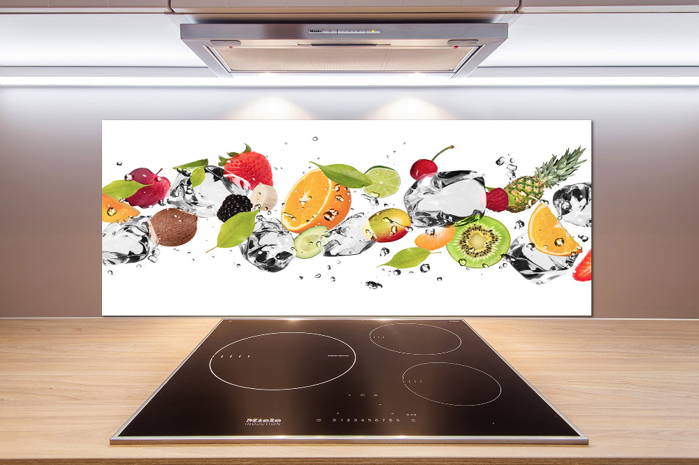 Kitchen splashback Fruit and water