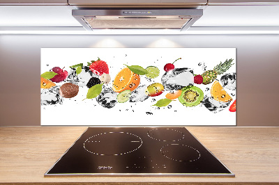 Kitchen splashback Fruit and water