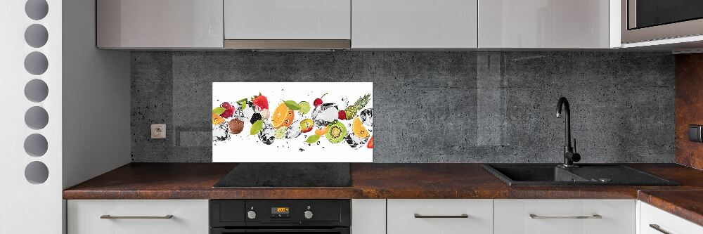 Kitchen splashback Fruit and water