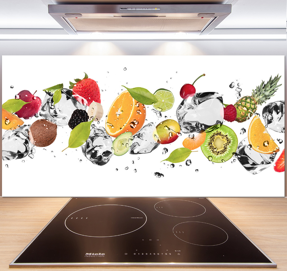 Kitchen splashback Fruit and water