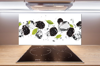 Kitchen splashback Cherries and water