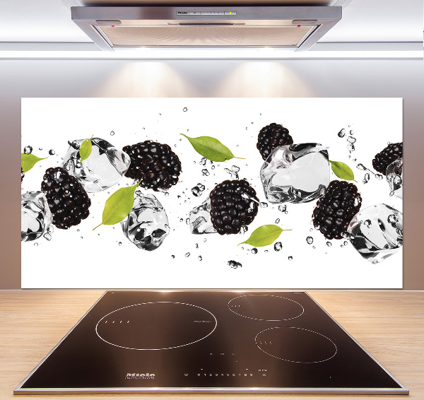 Kitchen splashback Cherries and water