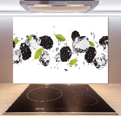 Kitchen splashback Cherries and water