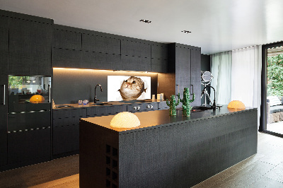 Glass splashback Cat