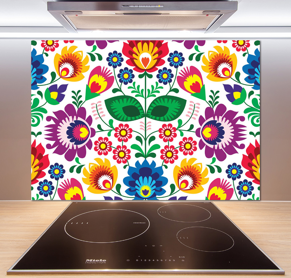 Cooker splashback Ethnic pattern