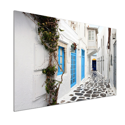 Cooker splashback Greek streets