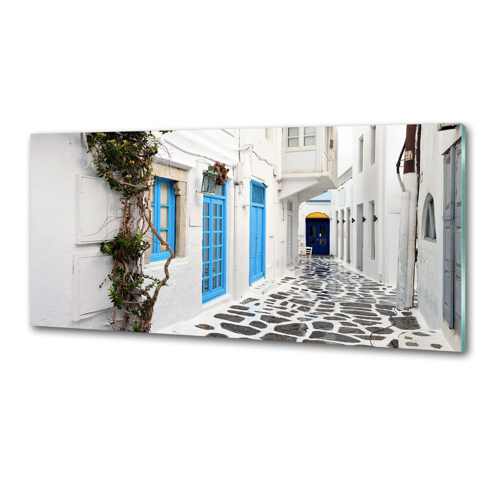 Cooker splashback Greek streets