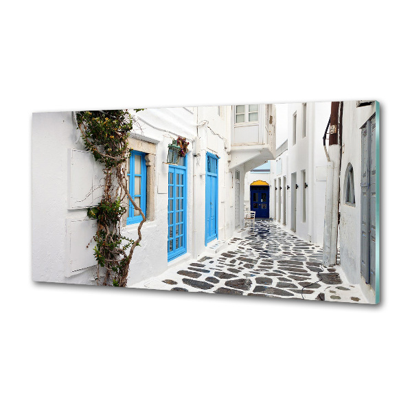 Cooker splashback Greek streets