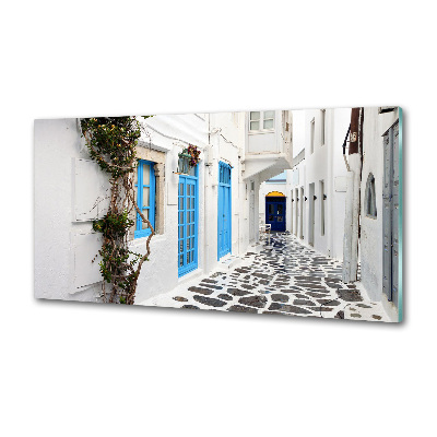 Cooker splashback Greek streets