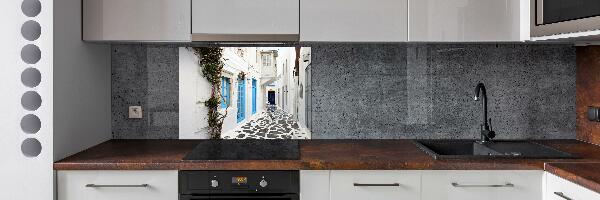 Cooker splashback Greek streets