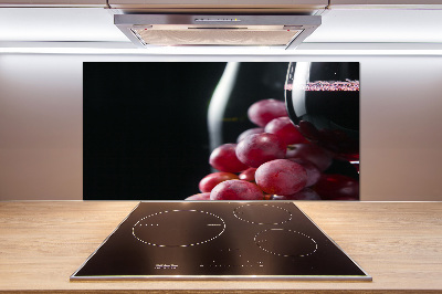 Kitchen splashback Grapes and wine