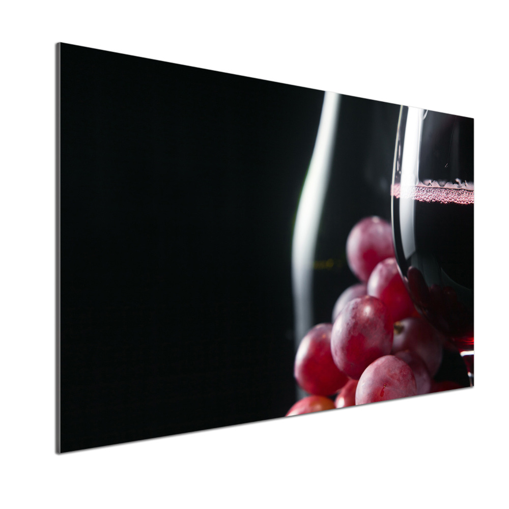 Kitchen splashback Grapes and wine