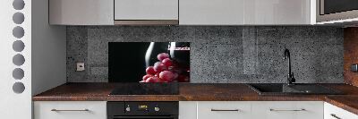 Kitchen splashback Grapes and wine