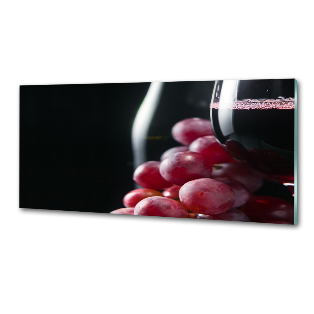 Kitchen splashback Grapes and wine