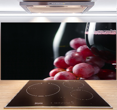 Kitchen splashback Grapes and wine