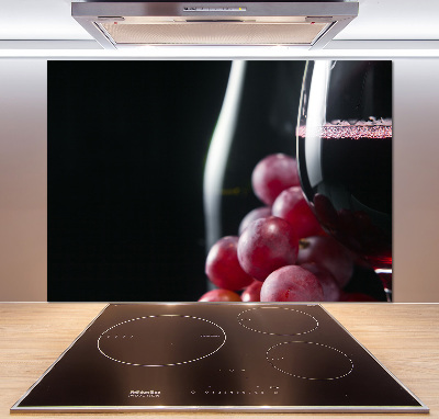 Kitchen splashback Grapes and wine