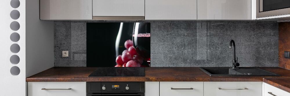 Kitchen splashback Grapes and wine