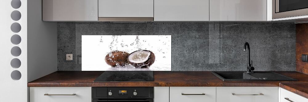 Kitchen splashback Coconut and water