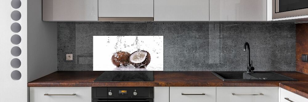 Kitchen splashback Coconut and water