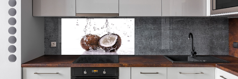 Kitchen splashback Coconut and water