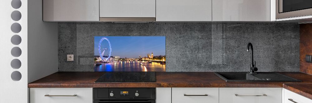 Cooker splashback London Eye London