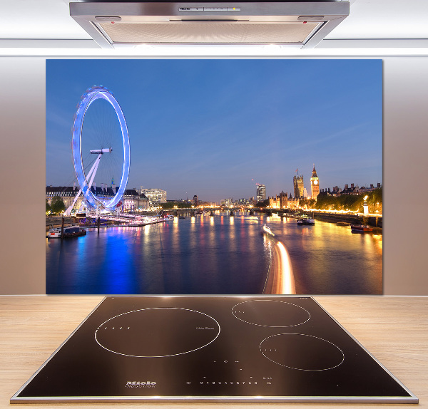 Cooker splashback London Eye London