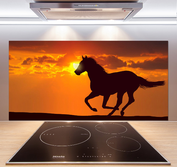 Cooker splashback Sunset horse