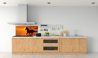 Cooker splashback Sunset horse