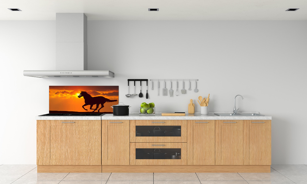 Cooker splashback Sunset horse