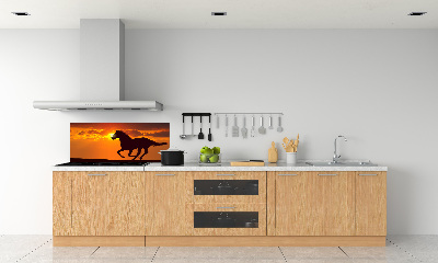 Cooker splashback Sunset horse