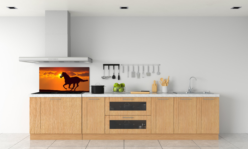 Cooker splashback Sunset horse