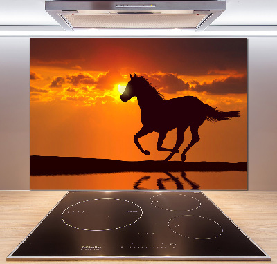 Cooker splashback Sunset horse