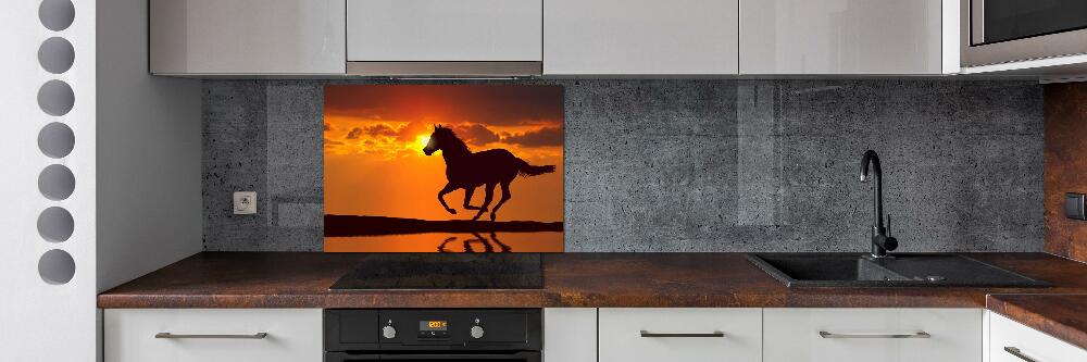 Cooker splashback Sunset horse