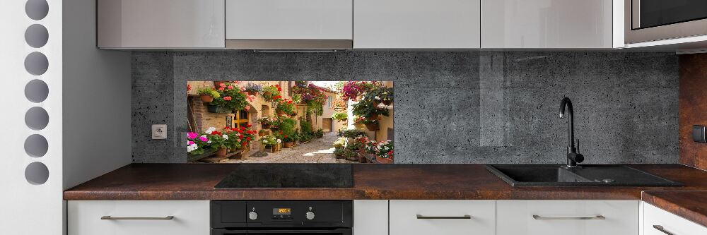 Cooker splashback Charming street