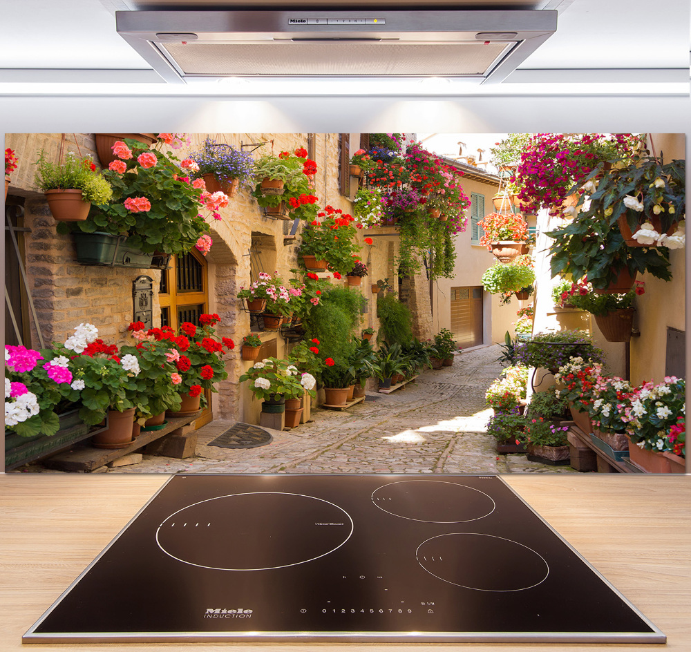 Cooker splashback Charming street