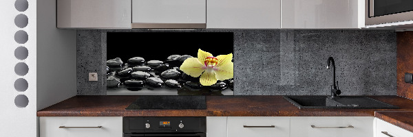 Cooker splashback Orchid