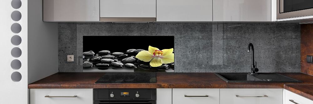 Cooker splashback Orchid