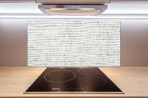 Cooker splashback Linen white canvas