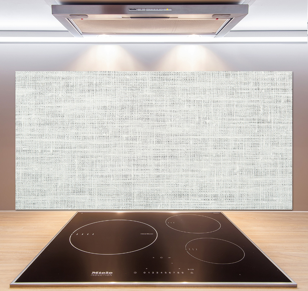 Cooker splashback Linen white canvas