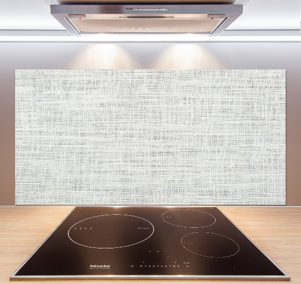 Cooker splashback Linen white canvas