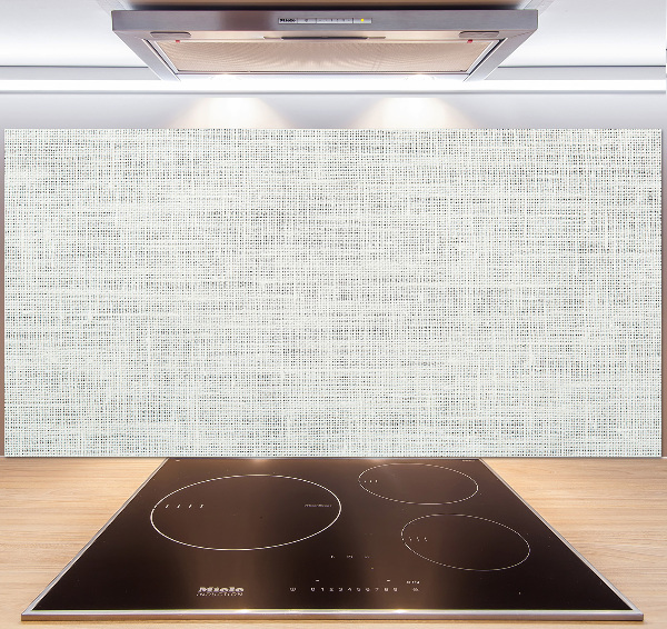 Cooker splashback Linen white canvas