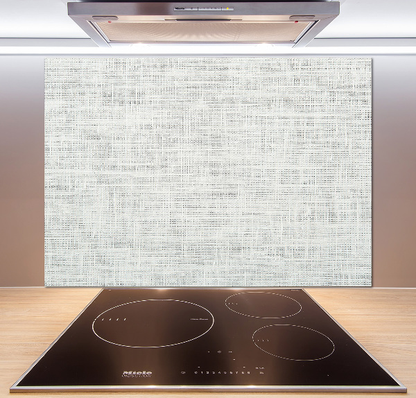 Cooker splashback Linen white canvas