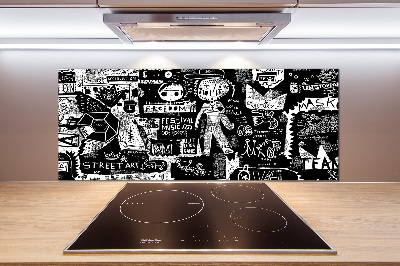 Kitchen splashback Graffiti