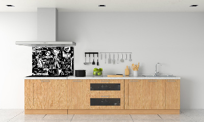 Kitchen splashback Graffiti