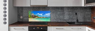 Cooker splashback Seychelles beach