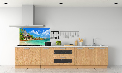 Cooker splashback Seychelles beach