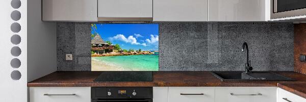 Cooker splashback Seychelles beach