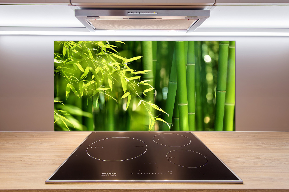 Cooker splashback Bamboo