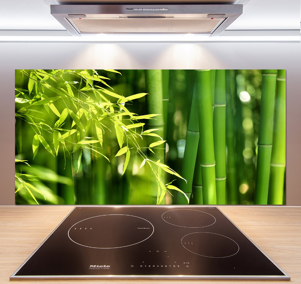 Cooker splashback Bamboo